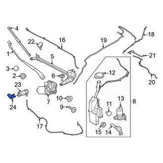 Ford OE - Front Windshield Washer Nozzle Cover