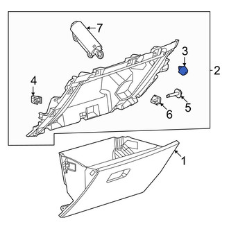 Ford OE - Front Glove Box Door Bumper