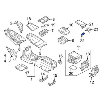 Ford OE - Outer Console Armrest Clip