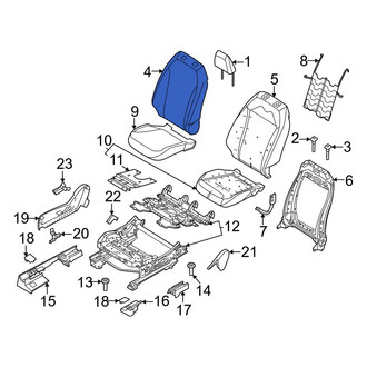 Ford OE - Front Left Seat Back Cushion Cover