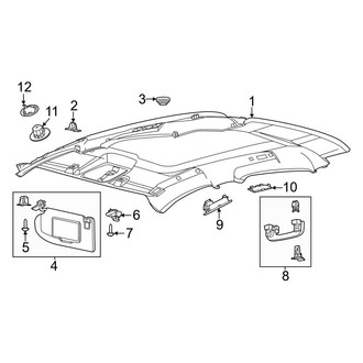 Ford OE - Roof - Interior Trim (With Panoramic Roof), (California Route 1 / GT / Premium)