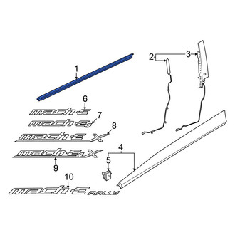 Ford OE - Front Left Door Belt Molding