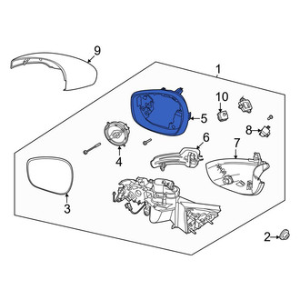 Ford OE - Front Left Door Mirror Trim Ring