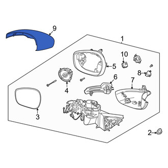 Ford OE - Front Left Upper Door Mirror Cover