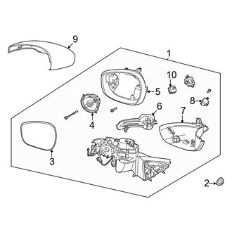 Ford OE - Front Door - Outside Mirrors (With Surround View Camera)