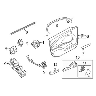 Ford OE - Front Door - Interior Trim (California Route 1 / GT / Premium / Select)