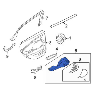 Ford OE - Front Right Door Armrest