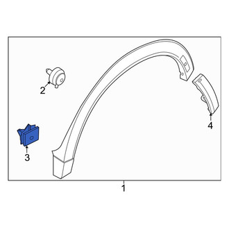 Ford OE - Door Molding Clip