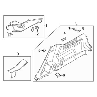 Ford OE - Quarter Panel - Interior Trim