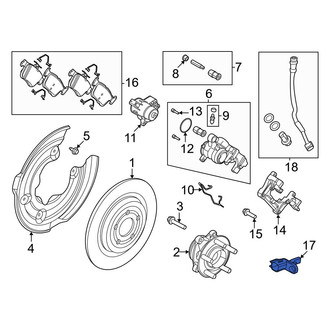 Ford OE - Front ABS Wheel Speed Sensor