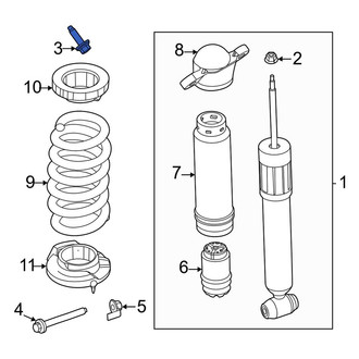 Ford OE - Upper Suspension Strut Bolt