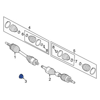 Ford OE - Rear CV Joint Nut