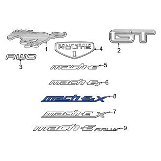 Ford OE - Front Right Door Emblem