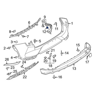 Ford OE - Right Spoiler Nut