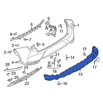 Ford OE - Rear Upper Bumper Cover