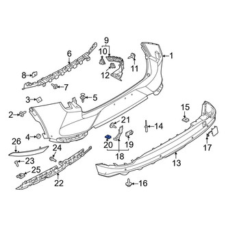 Ford OE - Right Spoiler Nut