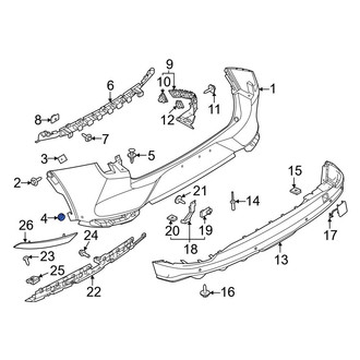 Ford OE - Right Spoiler Nut