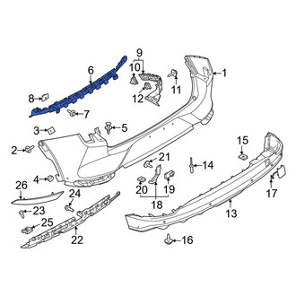 Ford OE - Rear Bumper Cover Support Rail