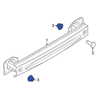Ford OE - Bumper Impact Bar Nut