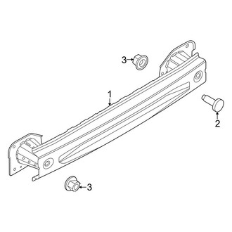 Ford OE - Rear Bumper - Bumper & Components (Impact Bar)