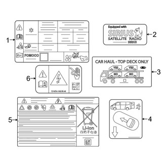 Ford OE - Information Labels - Labels