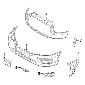 Ford OE - Front Bumper & Grille - Bumper & Components (Covers & Trim)