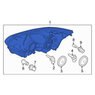 Ford OE - Front Right Headlight Assembly