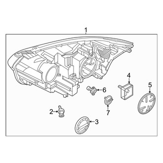 Ford OE - Front Lamps - Headlamp Components (Xenon)