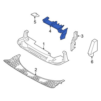 Ford OE - Left Outer Radiator Support Air Deflector Seal