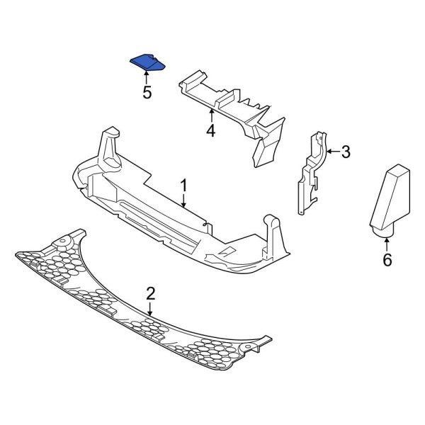 Radiator Support Air Deflector Seal