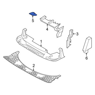 Ford OE - Left Inner Radiator Support Air Deflector Seal