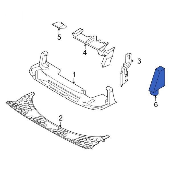 Radiator Support Air Deflector