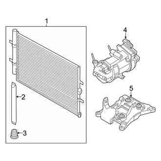 Ford OE - Air Conditioner & Heater - Condenser, Compressor & Lines (Condenser & Compressor)