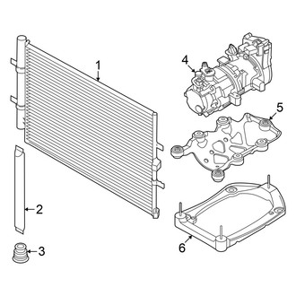 Ford OE - Air Conditioner & Heater - Condenser, Compressor & Lines (Condenser & Compressor)