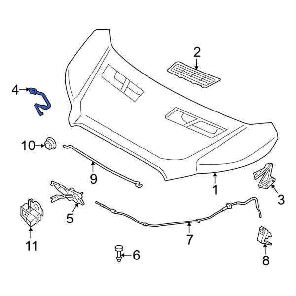 Hood Latch Striker Plate