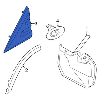 Ford OE - Front Right Fender Molding