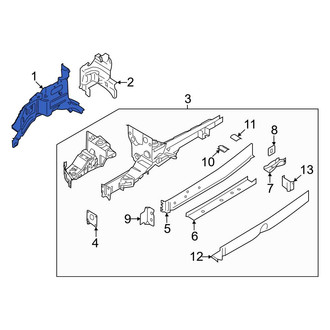 Ford OE - Front Left Fender Rail