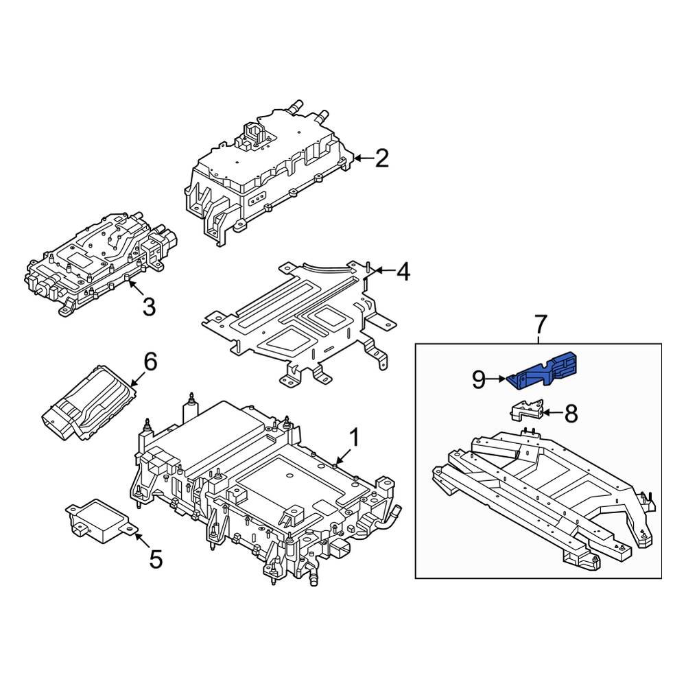 ford-oe-nk4z61001k32a-right-drive-motor-battery-pack-charger-brace