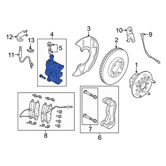 Ford OE - Front Left Disc Brake Caliper