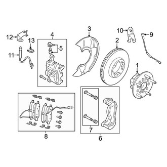 Ford OE - Front Suspension - Brake Components