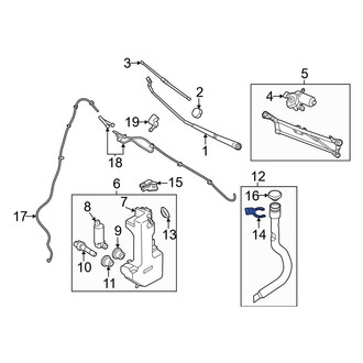 Ford OE - Upper Washer Fluid Reservoir Filler Pipe Bracket