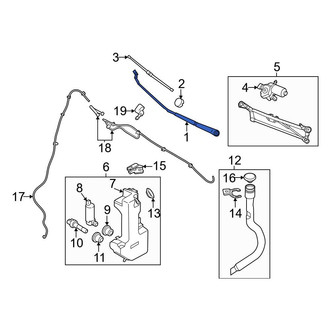Ford OE - Left Wiper Arm