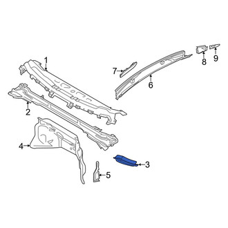 Ford OE - Front Left Cowl Water Deflector