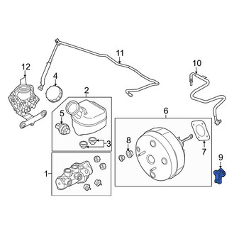 Ford OE - Power Brake Booster Vacuum Sensor