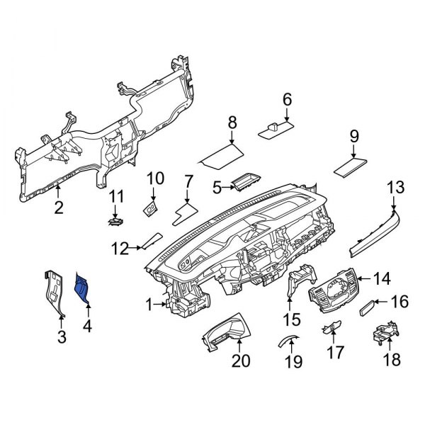 Instrument Panel Crossmember Bracket