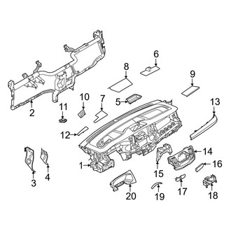 Ford OE - Instrument Panel Components (Upper)