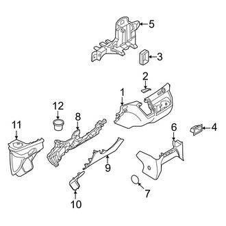 Ford OE - Instrument Panel Components (Lower)