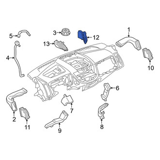Ford OE - Right Inner Dashboard Air Vent
