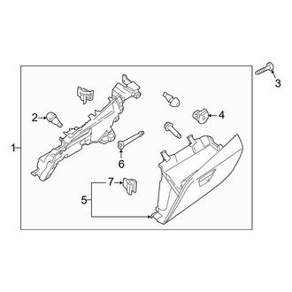 Ford OE - Instrument Panel - Glove Box