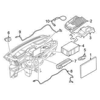 Ford OE - Instrument Panel - Sound System (Receiver & Controls)